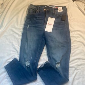 New celebrity pink skinny high rise the spice stretchy 9/29 jeans distress denim